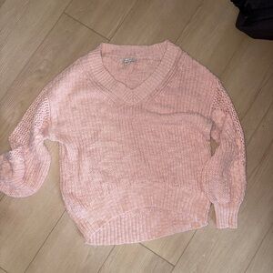 American Eagle Outfitters Soft Pink Cowl Neck Sweater